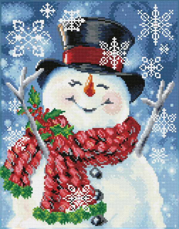 dotz Diamond Dotz Joyful Jolly Snowman - 14.0" x 17.9"