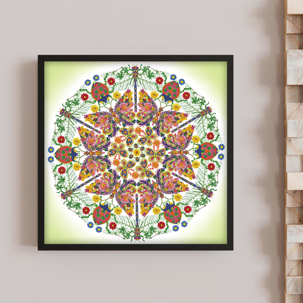 Dotz Diamond Dotz Kaleidoscope Garden - 24.4" X 24.4"