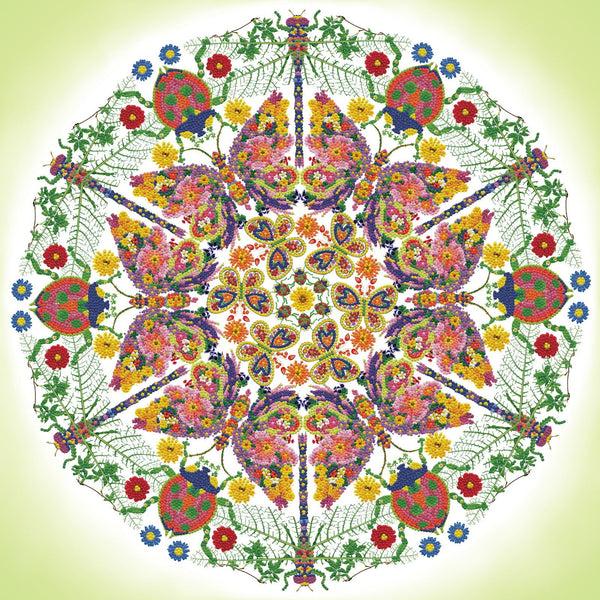 dotz Diamond Dotz Kaleidoscope Garden - 24.4" x 24.4"