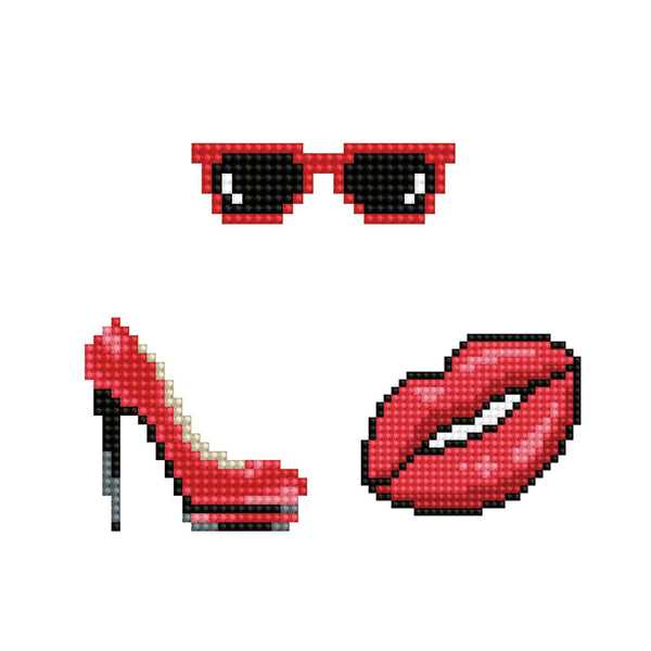 dotz Diamond Dotz Kiss - DOTZIES Stickers Kit