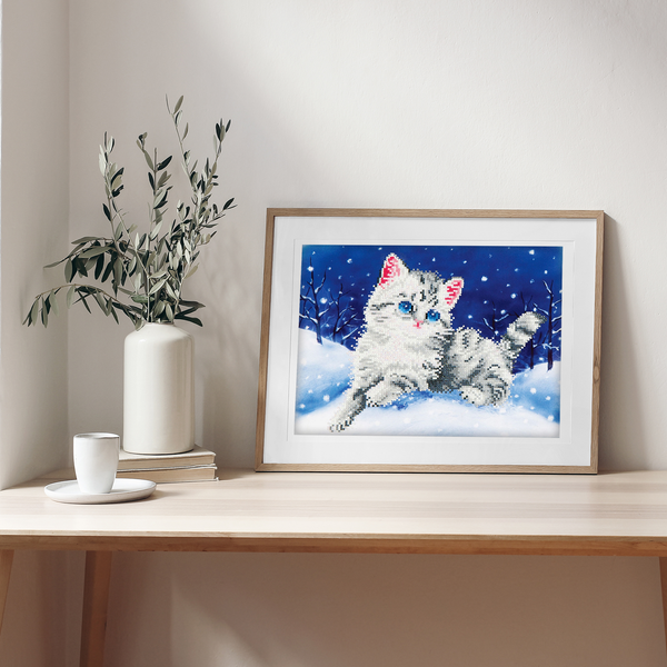 Dotz Diamond Dotz Kitten In The Snow - 14.0" X 11.0"