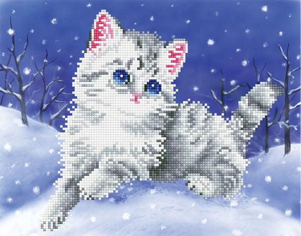 dotz Diamond Dotz Kitten In The Snow - 14.0" x 11.0"
