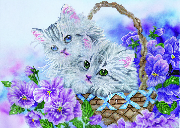 dotz Diamond Dotz Kitty Basket - 20.5" x 15.0"