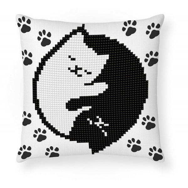 dotz Diamond Dotz Kitty Glow Mini Pillow - 7.1" x 7.1"