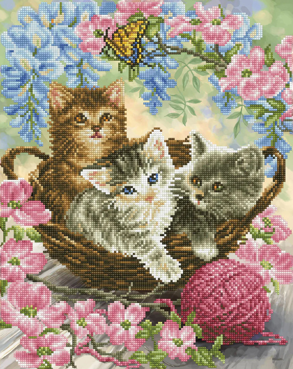 Dotz Diamond Dotz Kitty Knits - 15.8" X 19.7"