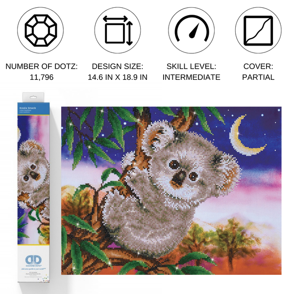 Dotz Diamond Dotz Koala Snack - 18.9" X 14.6"