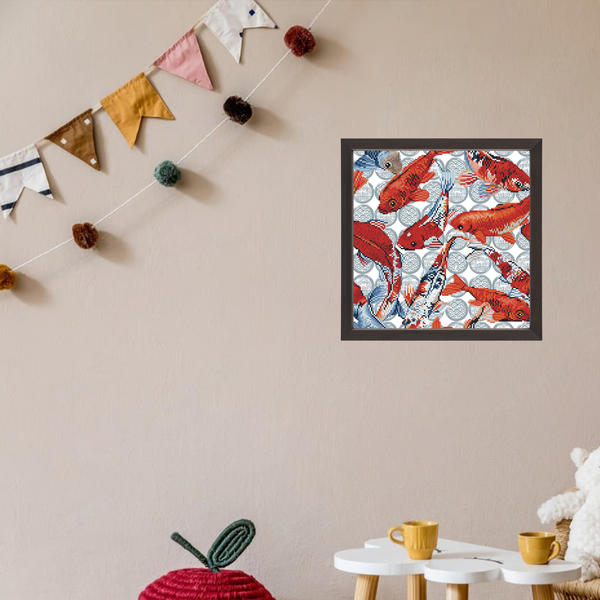 Dotz Diamond Dotz Koi Mosaic - 16.1" X 16.1"