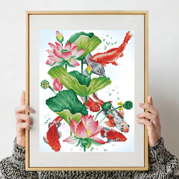 Dotz Diamond Dotz Koi Portrait - 12.6" X 16.1"