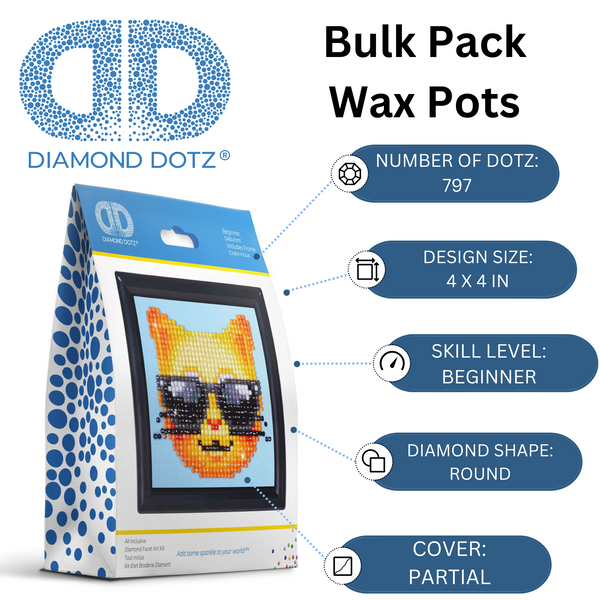 Dotz Diamond Dotz Kool Kat Framed Kit - 4.0" X 4.0"