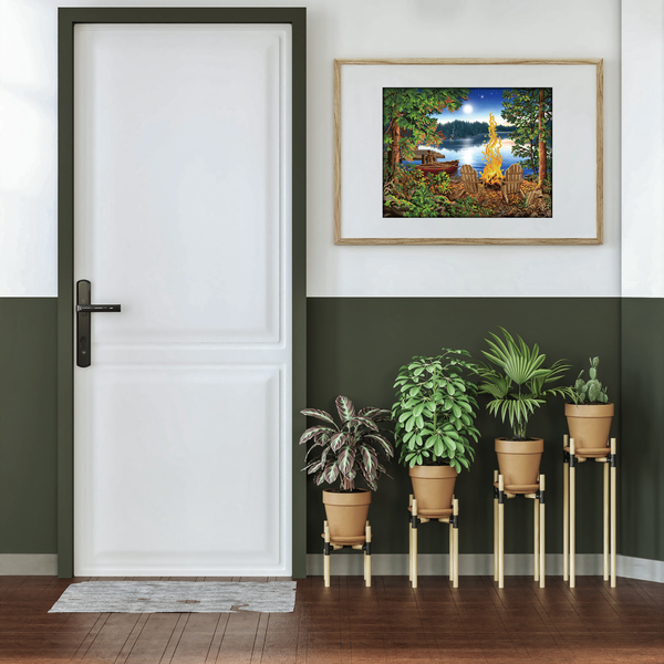 Dotz Diamond Dotz Lakeside Red Canoe - 26.0" X 20.1"