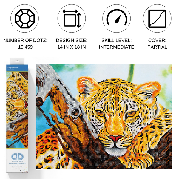 Dotz Diamond Dotz Leopard Look - 18.0" X 14.0"