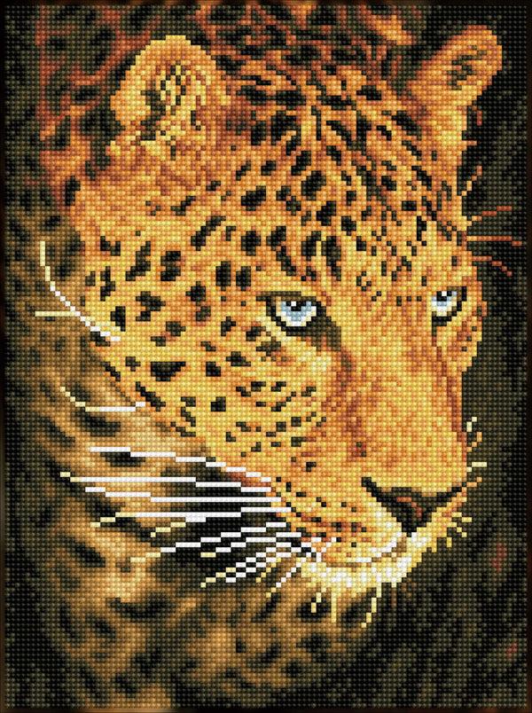 dotz Diamond Dotz Leopard Portrait - 11.8" x 15.8"