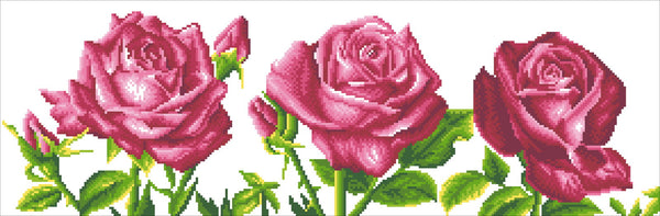 Dotz Diamond Dotz Les Roses Du Jardin - 32.3" X 10.6"