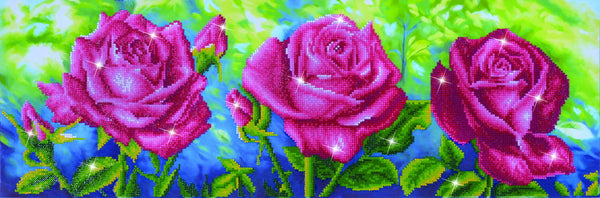 dotz Diamond Dotz Les Roses Du Jardin - 32.3" x 10.6"