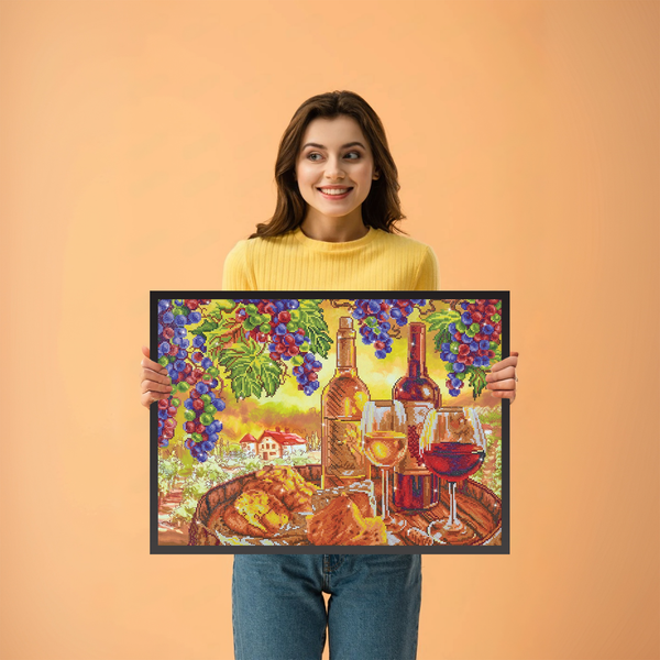 Dotz Diamond Dotz Les Vins De Campagne - 27.6" X 20.5"