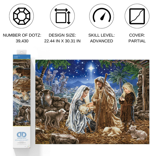 Dotz Diamond Dotz Let Us Adore Him - 22.4" X 30.3"