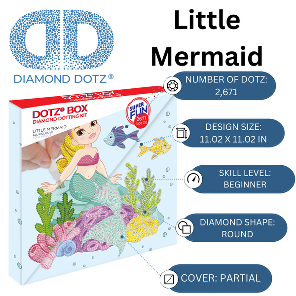 Dotz Diamond Dotz Little Mermaid - 11.0" X 11.0"