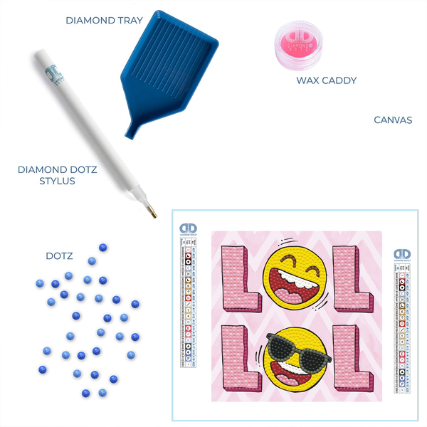 Dotz Diamond Dotz LOL - 5.9" X 5.9"