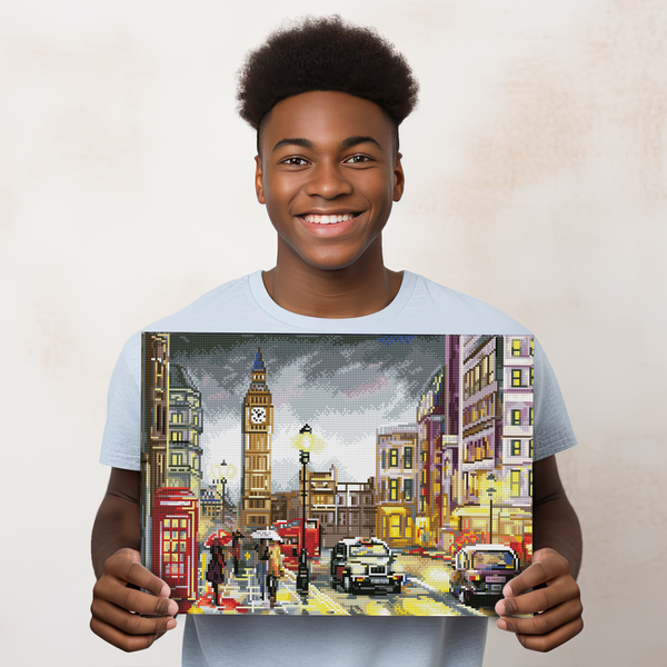 Dotz Diamond Dotz London Scene - 20.3" X 14.6"