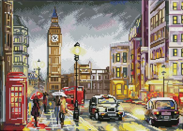 dotz Diamond Dotz London Scene - 20.3" x 14.6"