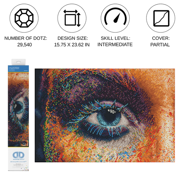 Dotz Diamond Dotz Love 2 See Rainbows - 23.6" X 15.8"