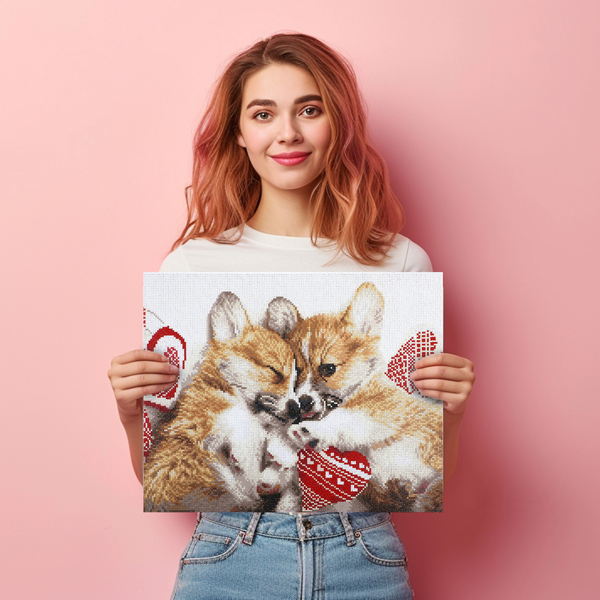 Dotz Diamond Dotz Love Cuddles - 19.9" X 15.9"