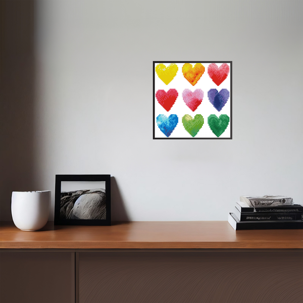 Dotz Diamond Dotz Love Rainbow - 9.1" X 9.1"