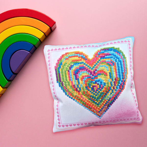 Dotz Diamond Dotz Love Rest Mini Pillow - 7.1" X 7.1"