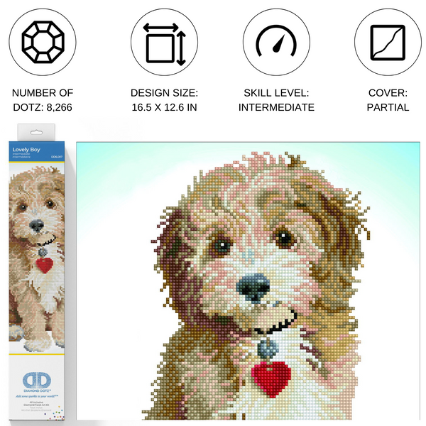 Dotz Diamond Dotz Lovely Boy - 12.6" X 16.5"