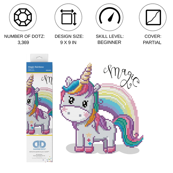 Dotz Diamond Dotz Magic Rainbow - 9.1" X 9.1"