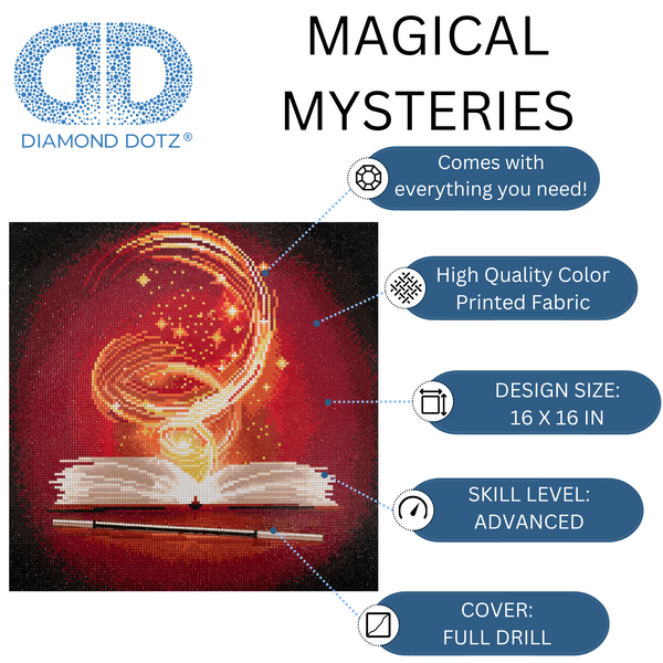 Dotz Diamond Dotz Magical Mysteries - 16.1" X 16.1"