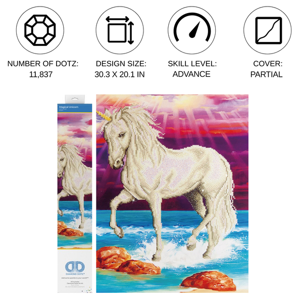 Dotz Diamond Dotz Magical Unicorn - 20.1" X 30.3"