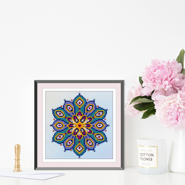 Dotz Diamond Dotz Mandala Blush - 8.7" X 8.7"