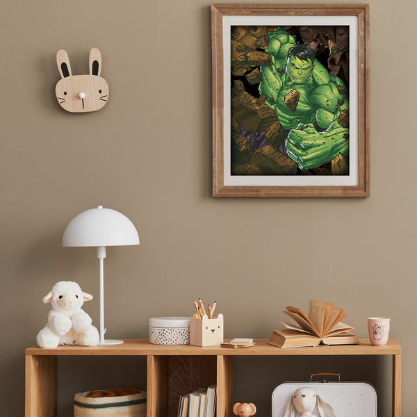 Dotz Diamond Dotz Marvel Hulk Smash - 16.5" X 20.9"