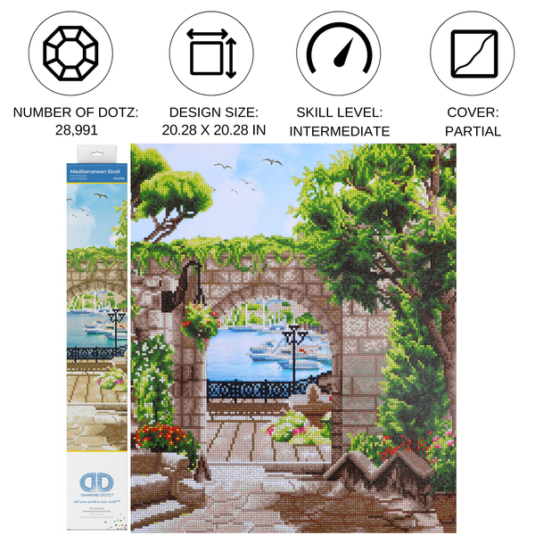 Dotz Diamond Dotz Mediterranean Stroll - 20.3" X 20.3"
