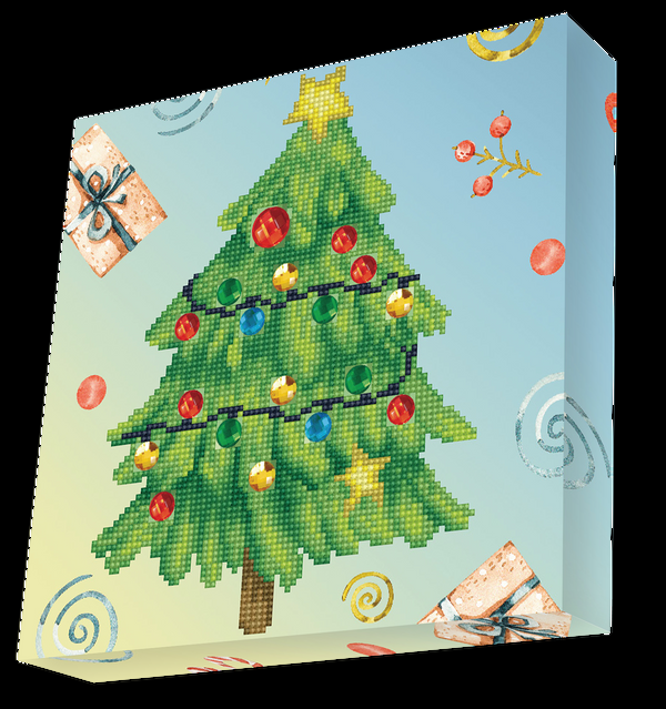 Dotz Diamond Dotz Merry Christmas Tree - 11.0" X 11.0"