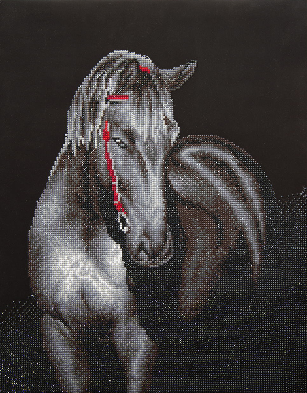 Dotz Diamond Dotz Midnight Stallion - 16.5" X 20.9"