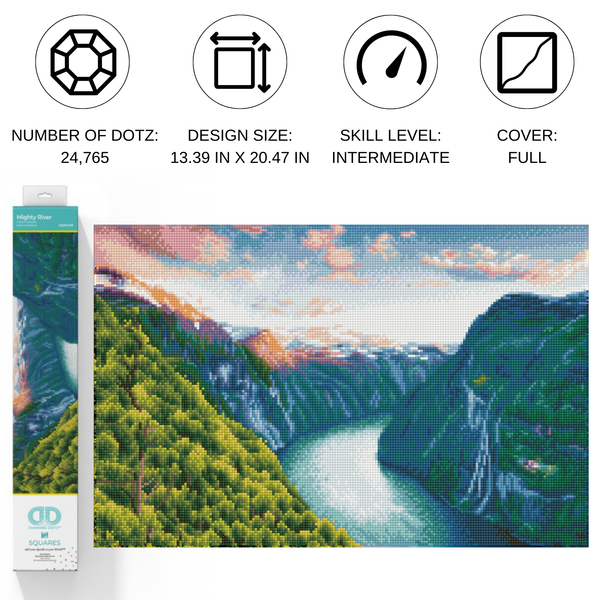 Dotz Diamond Dotz Mighty River - 20.5" X 13.4"