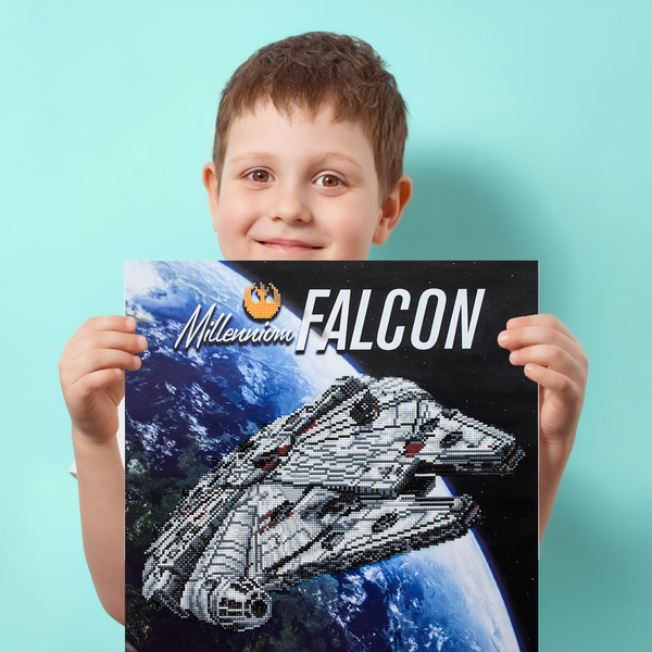 Dotz Diamond Dotz Millennium Falcon - 20.3" X 20.3"