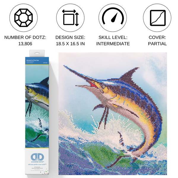 Dotz Diamond Dotz Monarch Of The Sea - 16.5" X 18.5"