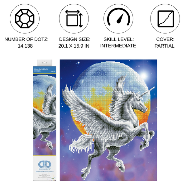 Dotz Diamond Dotz Moonlight Flight - 15.9" X 20.1"