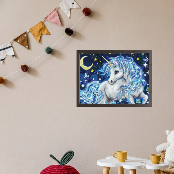 Dotz Diamond Dotz Moonlight Unicorn - 20.5" X 16.5"