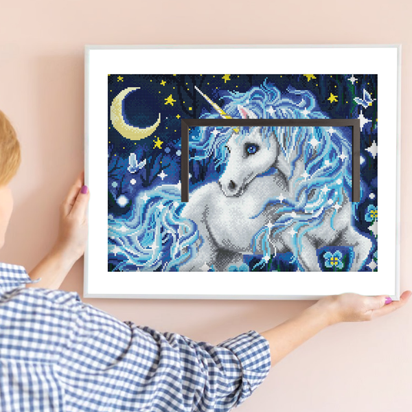 Dotz Diamond Dotz Moonlight Unicorn - 20.5" X 16.5"