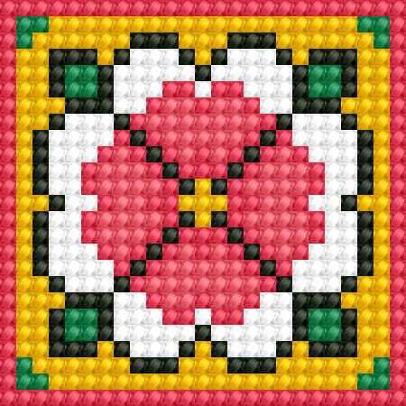 dotz Diamond Dotz Morocco Pre-Framed Kit - 3.0" x 3.0"