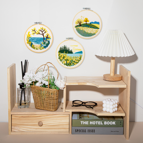 Dotz Diamond Dotz Mountain Lake Embroidery Kit - 5.0"