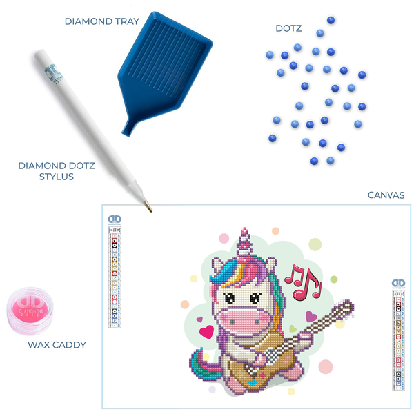 Dotz Diamond Dotz Music Fills My Heart - 9.1" X 9.1"