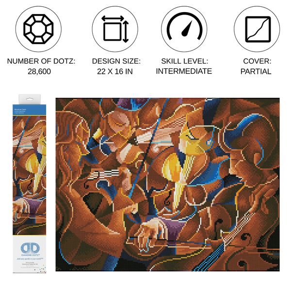 Dotz Diamond Dotz Musical Jam - 22.4" X 16.1"