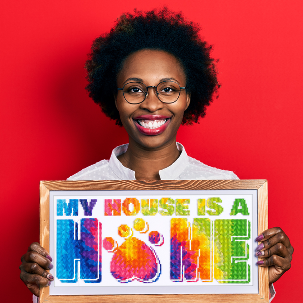 Dotz Diamond Dotz My House Is A Home - 16.0" X 12.0"