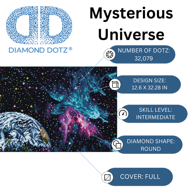 Dotz Diamond Dotz Mysterious Universe - 32.3" X 12.6"
