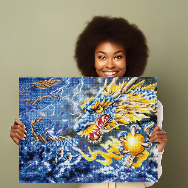 Dotz Diamond Dotz Mythical Dragon - 26.8" X 18.5"